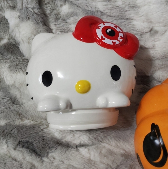 Blue sky Hello Kitty Large Halloween Pumpkin Cannister Cookie jar - Picture 11 of 11